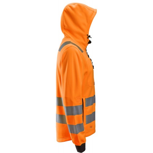 8039 Sudadera con capucha y cremallera completa de alta visibilidad clase 2/3 naranja