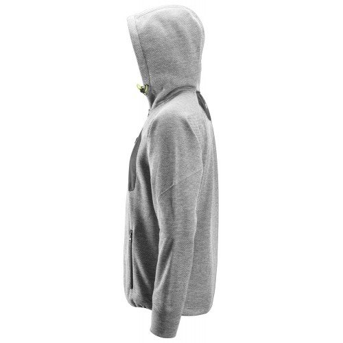 8041 Sudadera con capucha y forro polar Flexiwork Gris / Negro