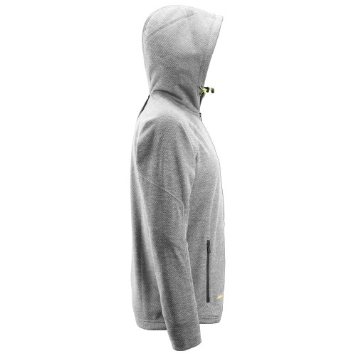 8041 Sudadera con capucha y forro polar Flexiwork gris-negro