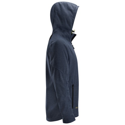 8041 Sudadera con capucha y forro polar Flexiwork azul marino-negro