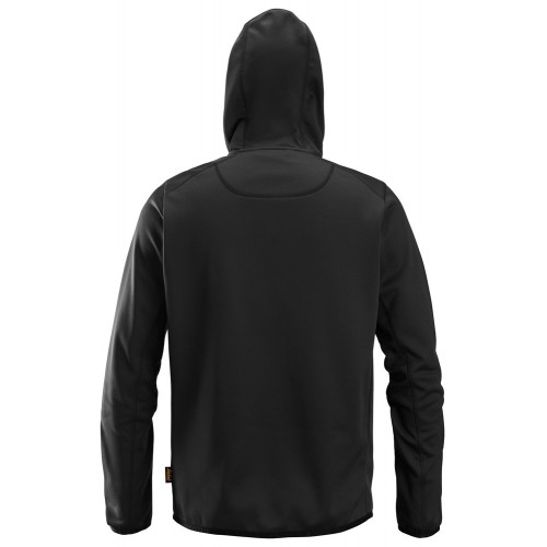 8058 Sudadera con capucha y cremallera completa AllroundWork negra