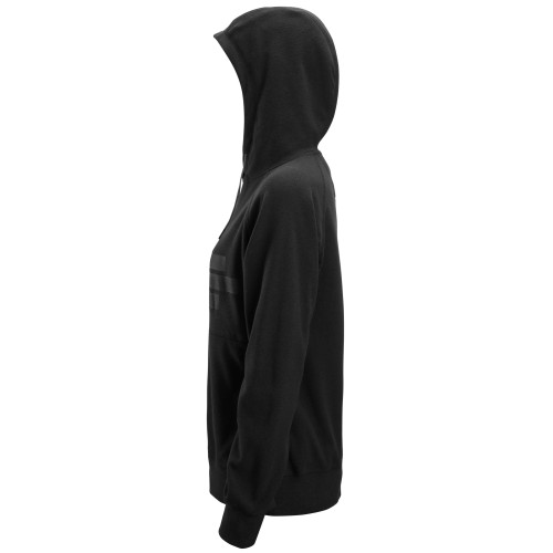 8070 Sudadera mujer AllroundWork Polartec® con capucha de rizo color negro
