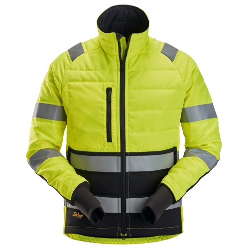 8134 Chaqueta ligera acolchada de alta visibilidad clase 2 amarillo-negro talla S