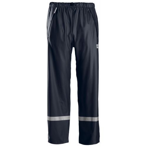 8201 Pantalones largos de trabajo impermeables PU Azul marino