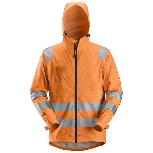 8233 Chaqueta Impermeable PU Alta Visibilidad Clase 3 naranja talla L