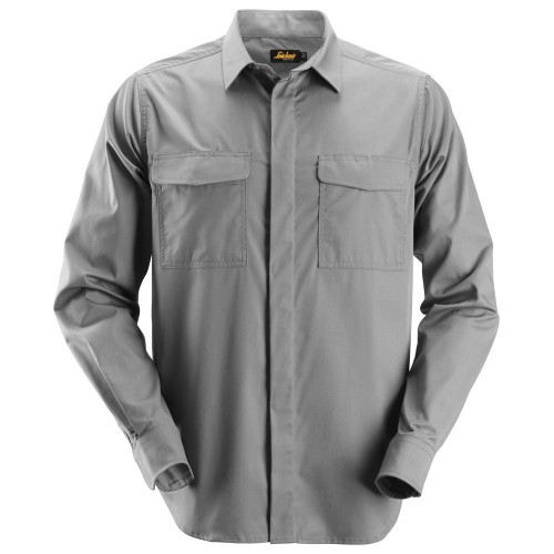 8510 Camisa Service M/Larga gris talla M