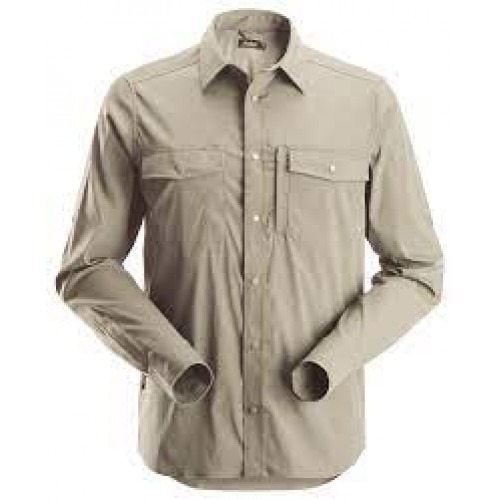 8521 Camisa de manga larga absorbente LiteWork beige talla XL