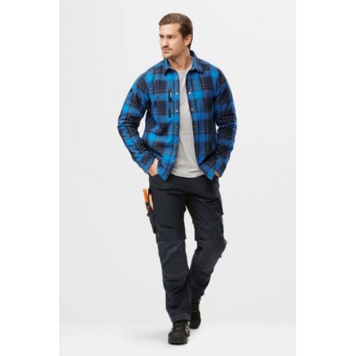 8522 Camisa aislante AllroundWork azul-azul marino
