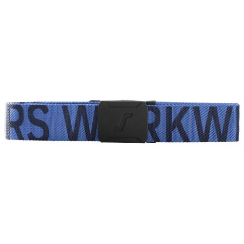 Cinturon con logo azul-negro talla unica