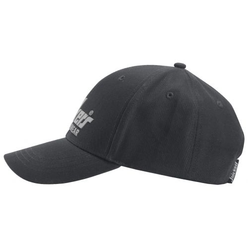 9041 Gorra con logo 3D Negro