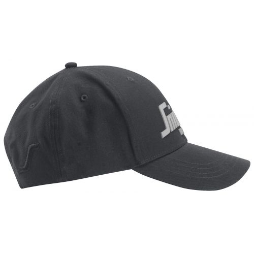 9041 Gorra con logo 3D Negro