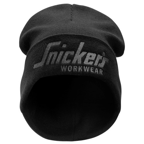 9047 Gorro para el uso diario 100% acrílico con logo Snickers negro-gris acero