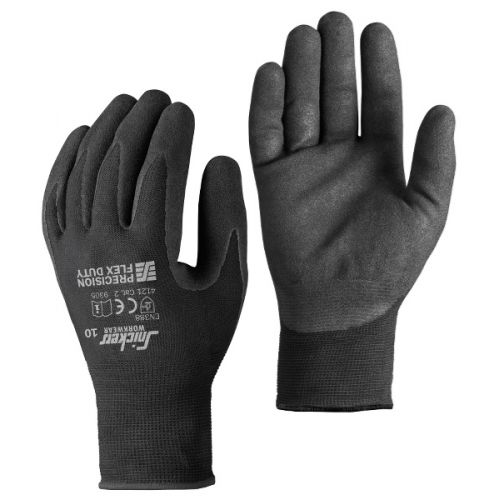 9305 Guantes Precision Flex Duty negro talla 11