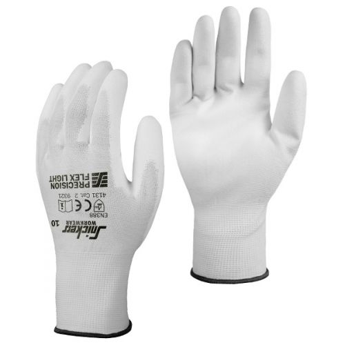 9321 Guantes Precision Flex Light blanco talla 9