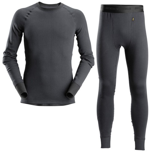 9444 Conjunto de camiseta manga larga y polainas AllroundWork gris acero