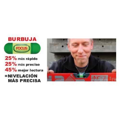 Nivel de burbuja de aluminio BIG RED 3