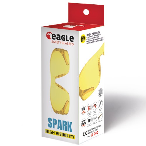 Schutzbrille mit gelber Scheibe K/N-zertifiziert PSA II SPARK