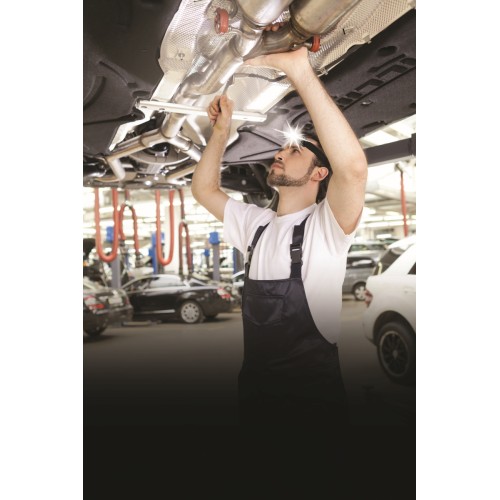 Linterna frontal profesional LED recargable 10 W, 900 lm zoom KAIZER