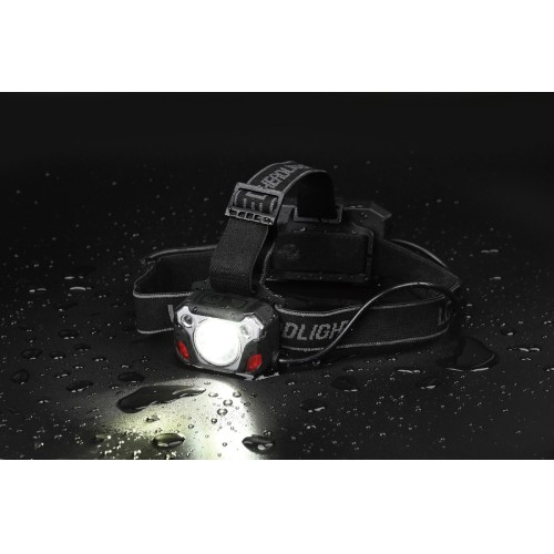 Linterna frontal profesional LED recargable de 10W, 1200 lúmenes, con reflector CAESAR