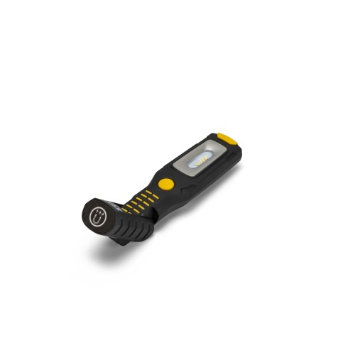 Luz de trabajo + linterna LED recargable con ganchos e imán, base regulable, ALAMO