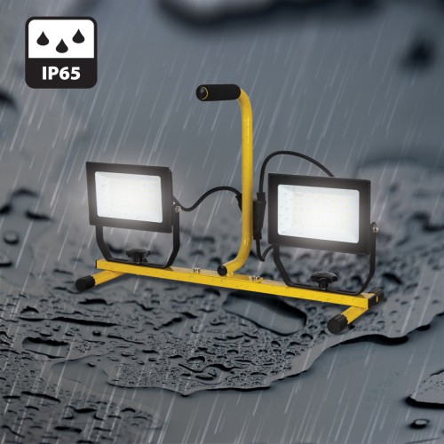 Focos LED sobre trípode y cable de 3 m PADLIGHT (2 x 100W, 11.000 lm)