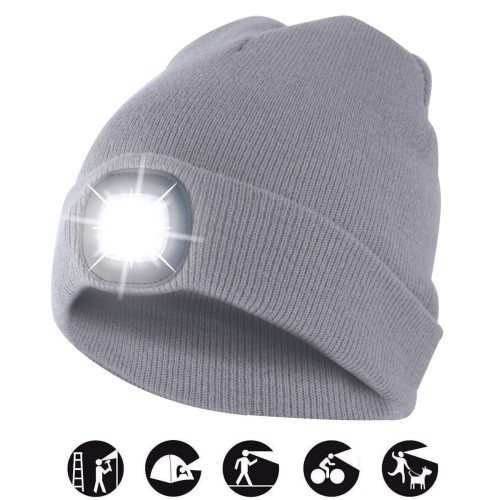 Gorro con luz LED recargable LIGHTHOUSE