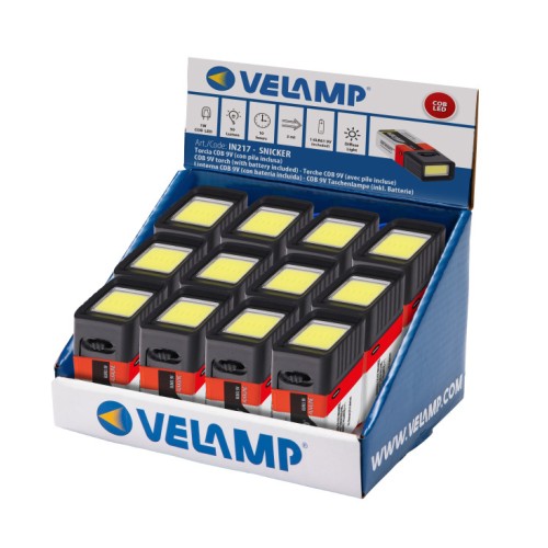 Linterna  LED tipo antorcha de 50 lúmenes con batería de 9V SNICKER