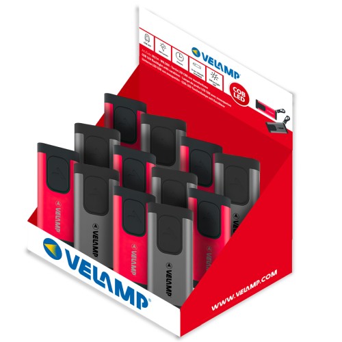 Linterna LED recargable con mosquetón en colores variados WILSON