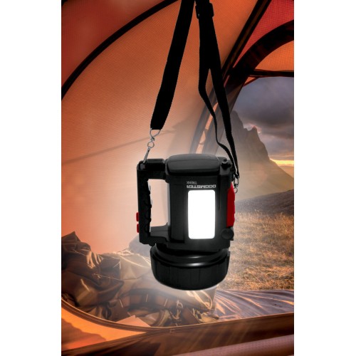 Linterna-foco LED recargable antiapagón 10W, 735lm paneles laterales DOOMSTER TREKK