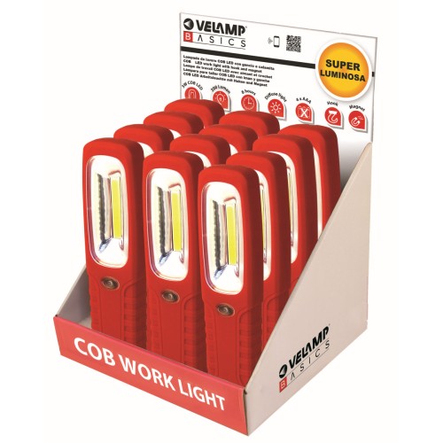 Lampara de taller LED con gancho y imán