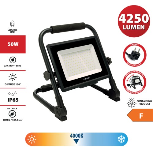 Foco de trabajo LED SMD con soporte a suelo WAINGRO
