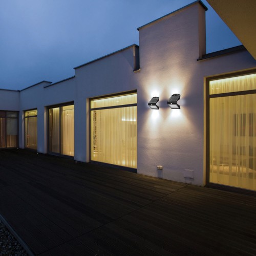 Aplique LED de 4 W (500 lm) con carga solar y sensor de movimiento COLOMBA
