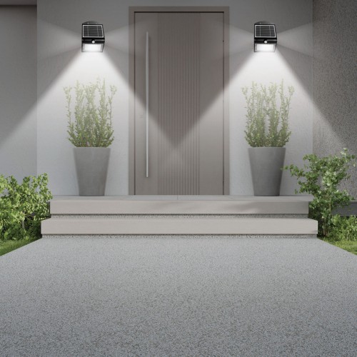 Aplique LED de 4 W (500 lm) con carga solar y sensor de movimiento COLOMBA