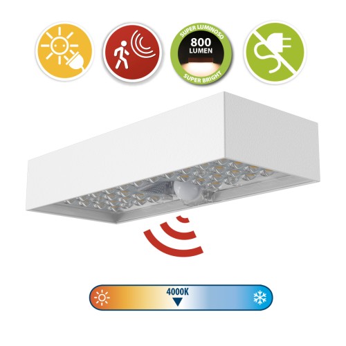 Aplique de pared LED con energía solar y sensor de movimiento TEGEL