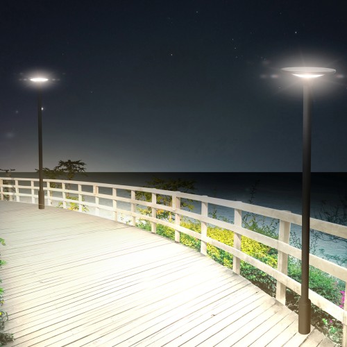 Farola LED solar 2300 lúmenes IP65 SPIELBERG
