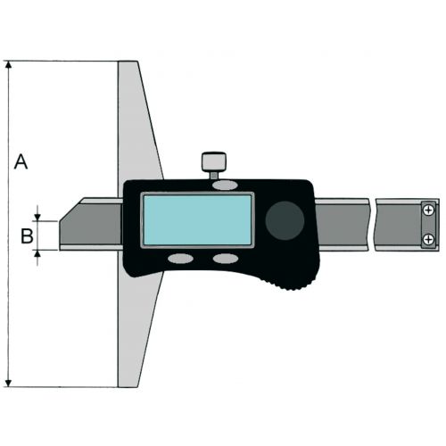 Calibre de profundidad electrónico-digital DIN 862