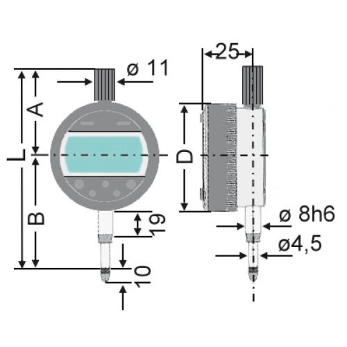 Comparador electrónico digital IP65