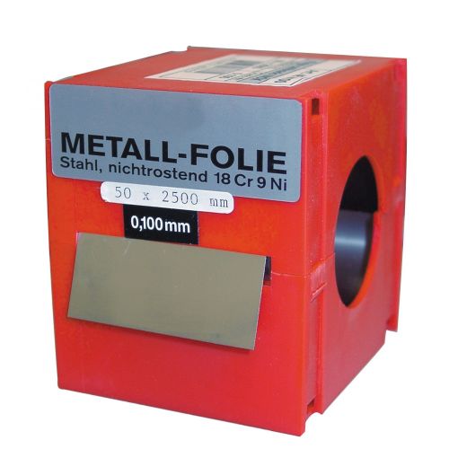 Rollo fleje calibrado 2.5 m x 50mm inox (espesor 0,35 mm)