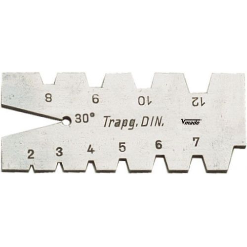 Patrón roscas trapezoidal. Rosca trapezoidal 30º.