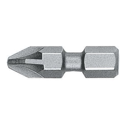 Punta Pozidriv BITFLEX guía 1/4" corta (PZ2x25)