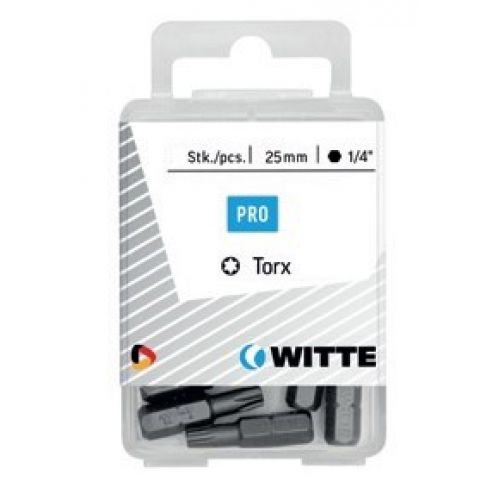 Puntas Torx de 25 mm en cajita de plástico