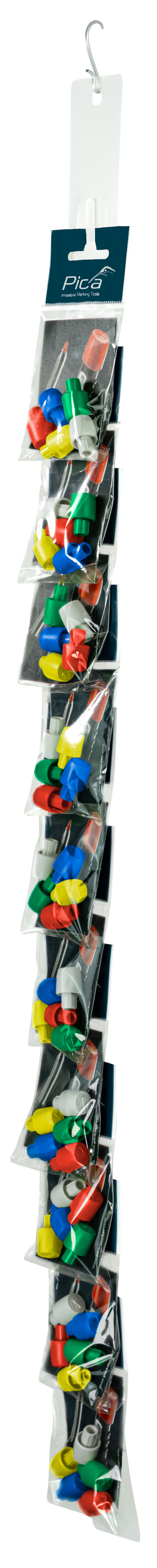 Juego de 5 capuchones de colores para portaminas Pica Dry