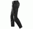 6201 Pantalones largos de trabajo AllroundWork con bolsillos flotantes color negro