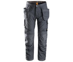 Pantalones largos de trabajo AllroundWork bolsillos flotantes 6201 Gris acero