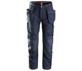 Pantalones largos de trabajo AllroundWork bolsillos flotantes 6201 Azul marino