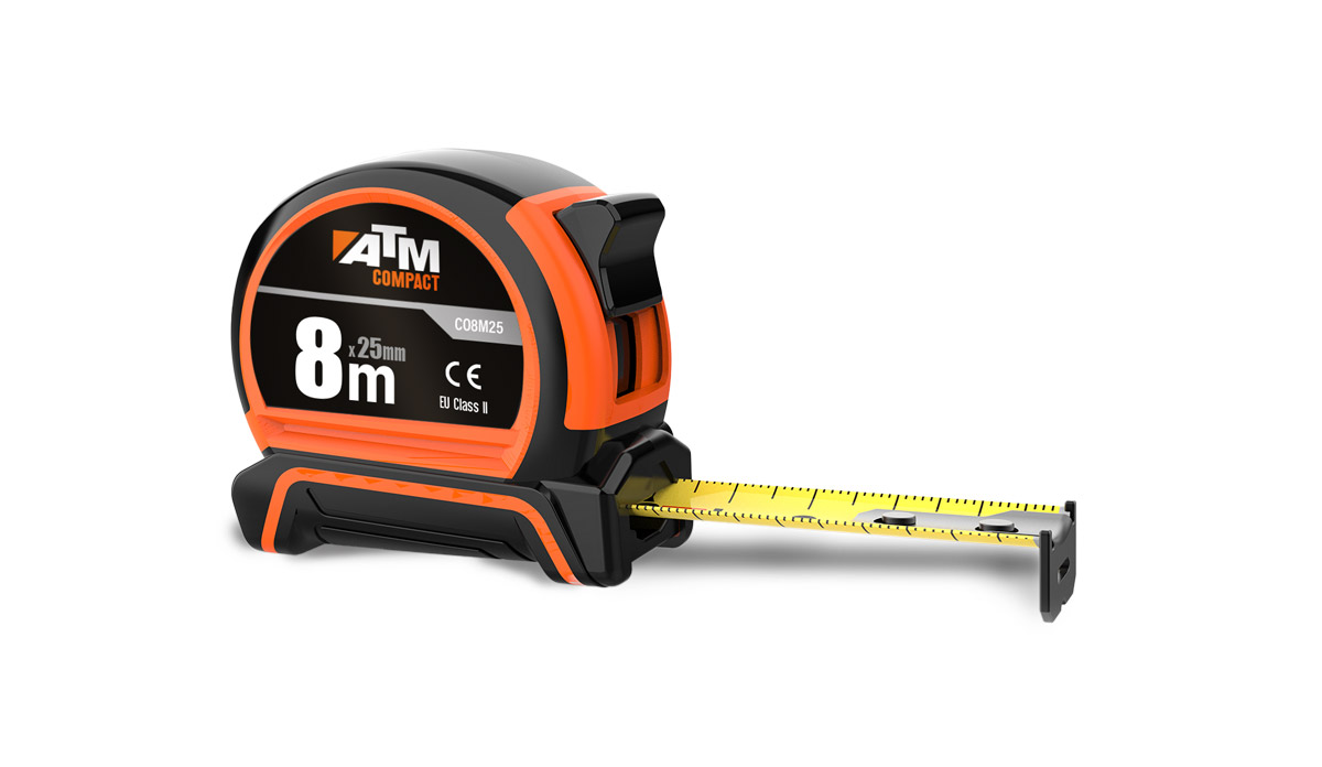 Flexómetro Compact 8m x 25mm (granel)