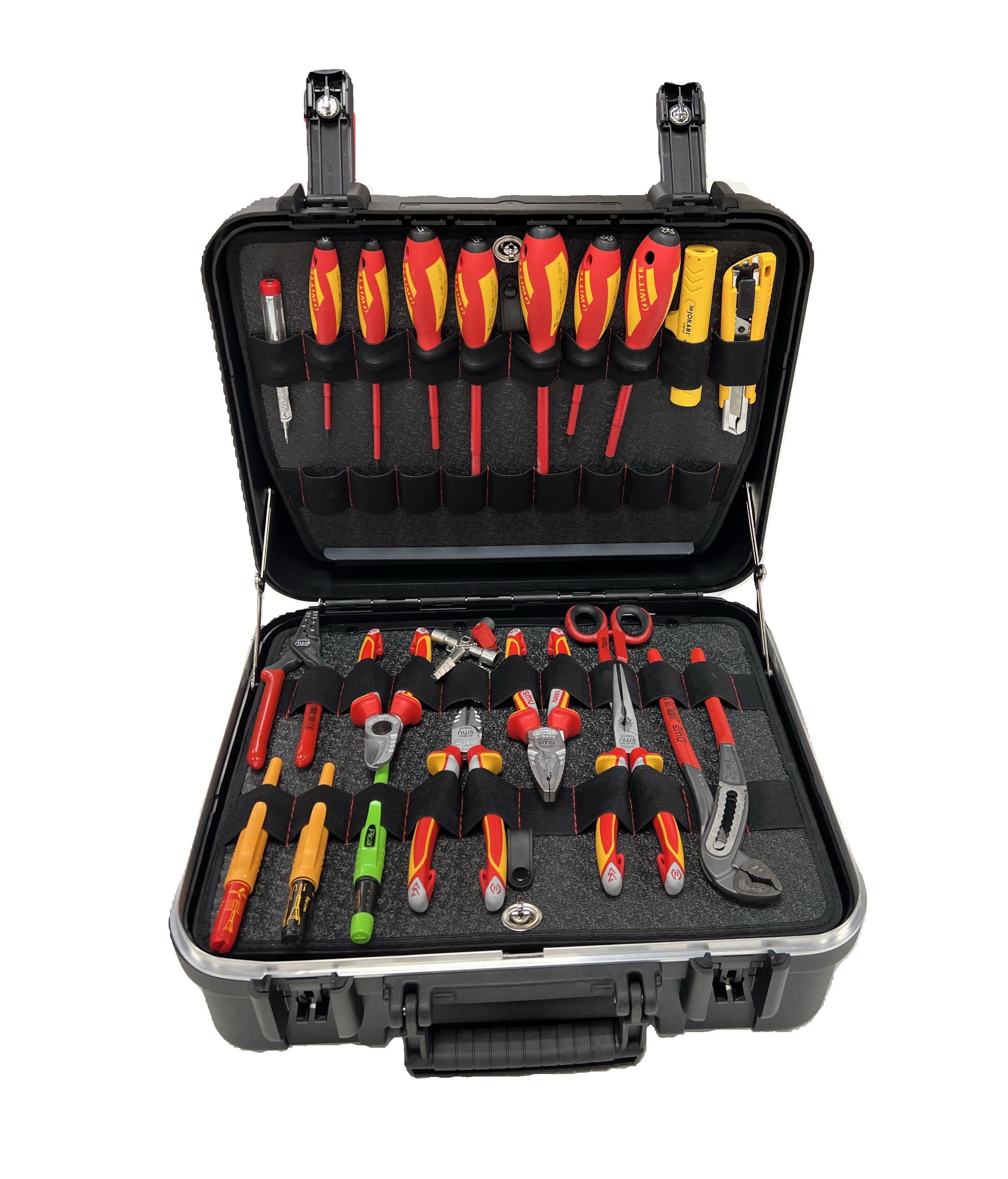 Maleta con ruedas y herramientas aisladas de 1000V