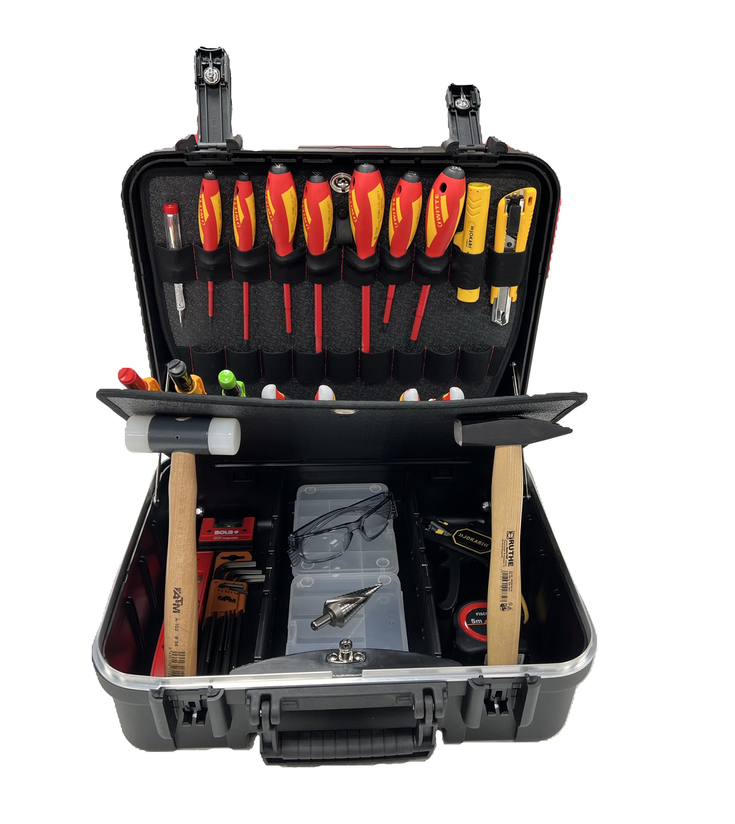 Maleta con ruedas y herramientas aisladas de 1000V