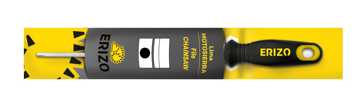 Lima para motosierras de 8 x 1/8" con mango bimaterial y colgador