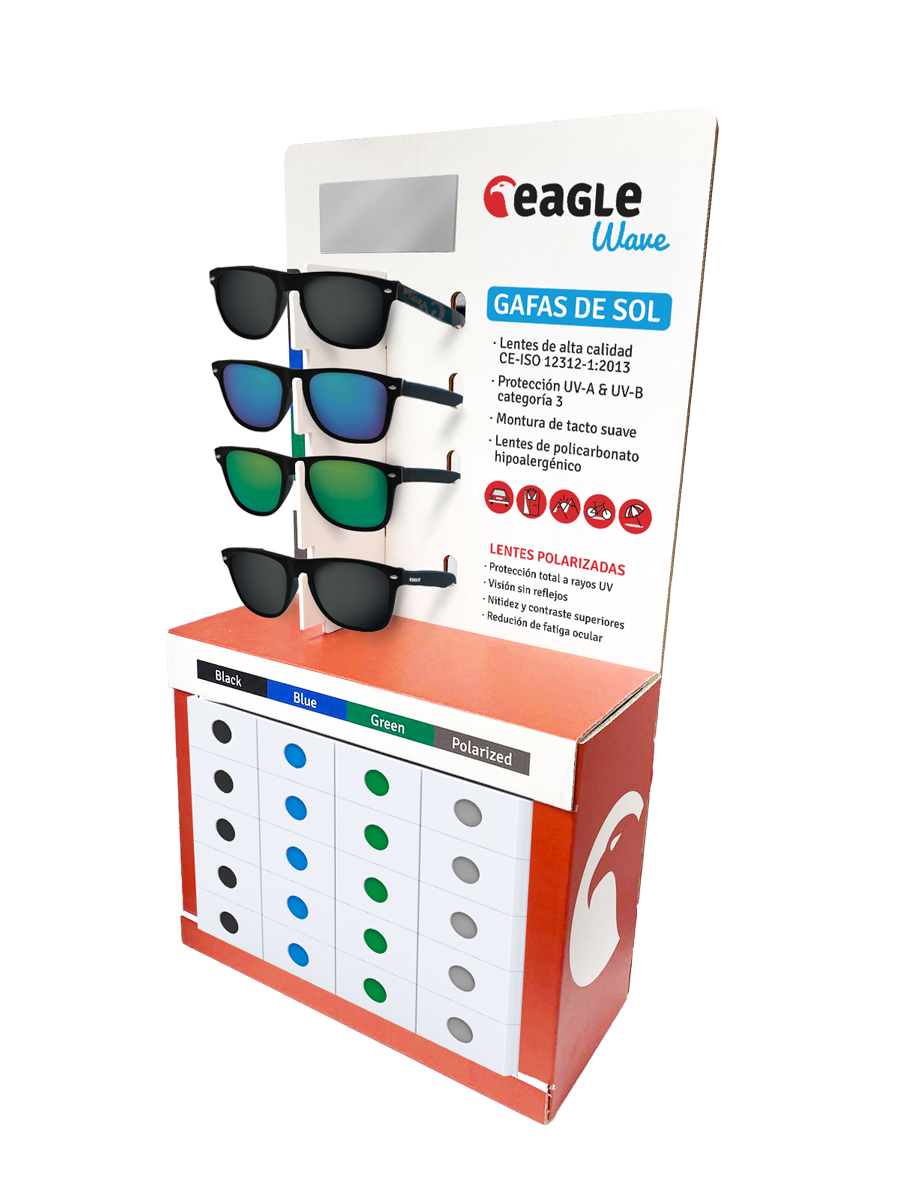 Expositor sobremesa Wave de 20 posiciones